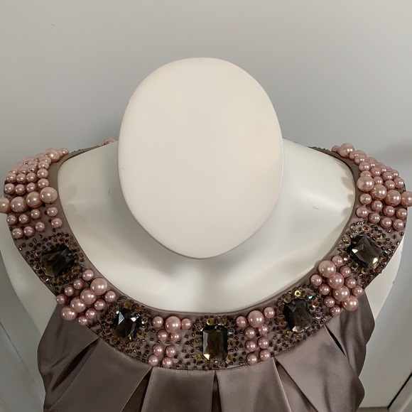 Suzi Chin for Maggy Boutique satin dress - Picture 8 of 14